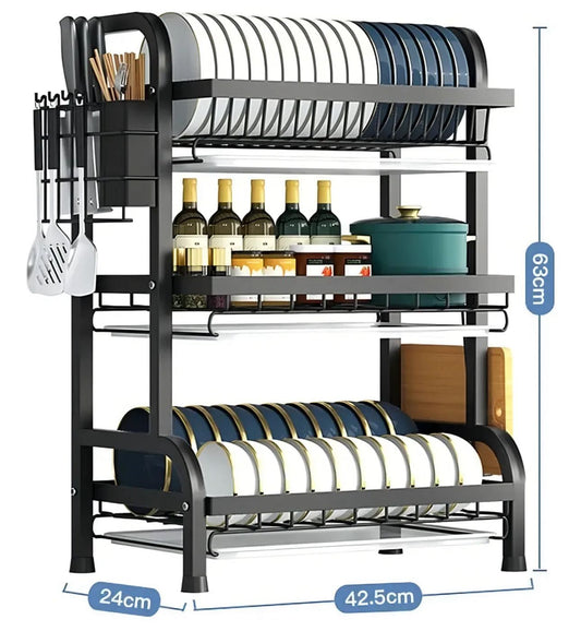 Escurridor de Platos de 3 Niveles